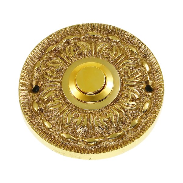 Messing Klingelrosette 05