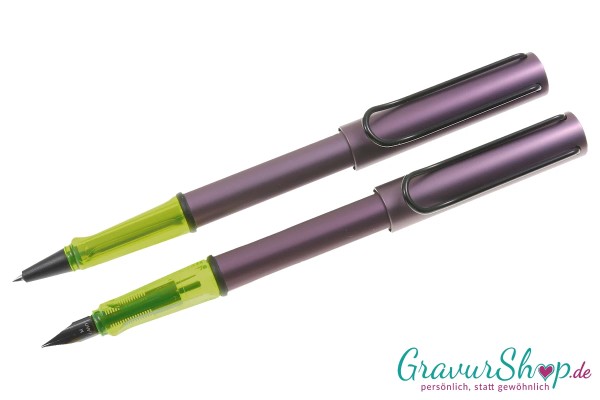 LAMY AL star Schreibset aubergine mit Gravur