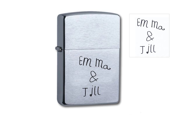 Zippo Feuerzeug graviert mit deiner eigenen Handschrift