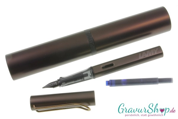 Lamy Lx Füllhalter marron mit Gravur