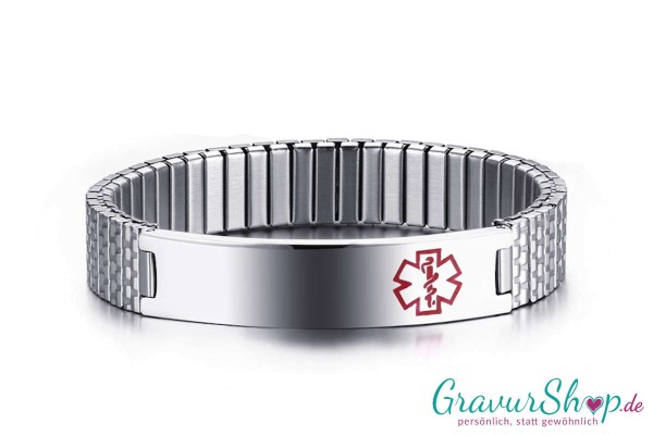 Notfallarmband 11 mit Gravur