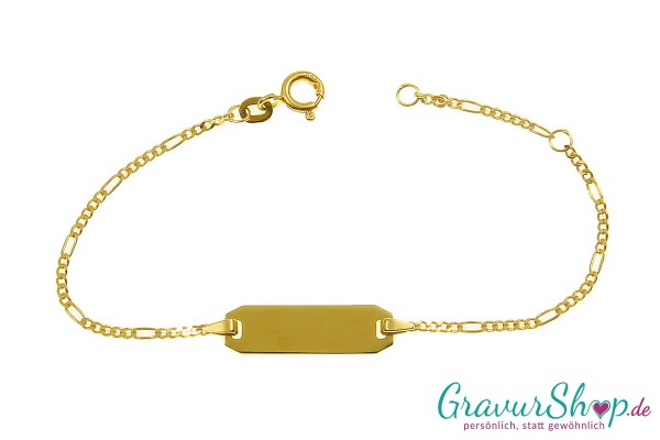 585/000 Gold Kinderarmband zum personalisieren