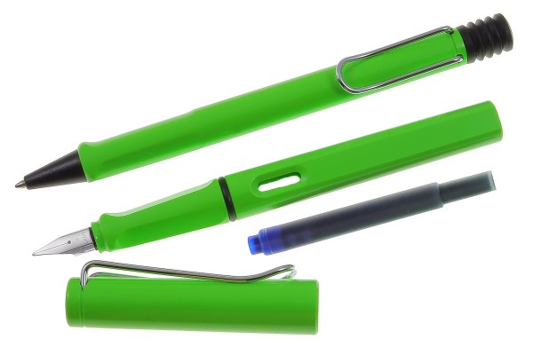 LAMY safari Schreibset Kuli-Füller green mit Gravur