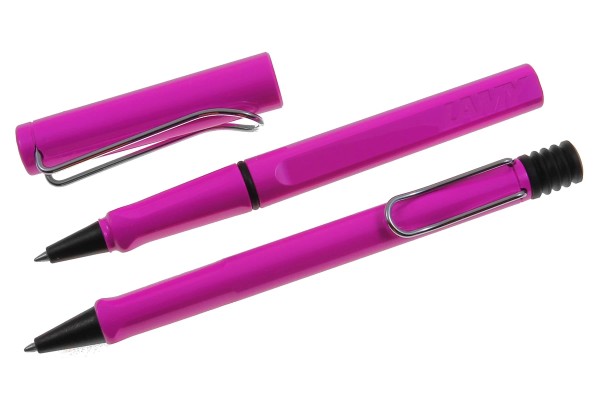 LAMY Safari Schreibset Kuli-Tintenroller pink mit Gravur