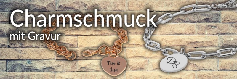 Charmschmuck mit Gravur