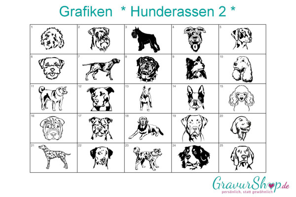 Hunderassen 2 zum gravieren