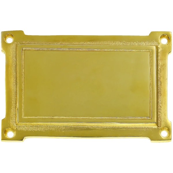 Guss Messingschild 93 mit Gravur