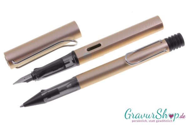 LAMY AL star Schreibset Füller-Kugelschreiber cosmic mit Gravur