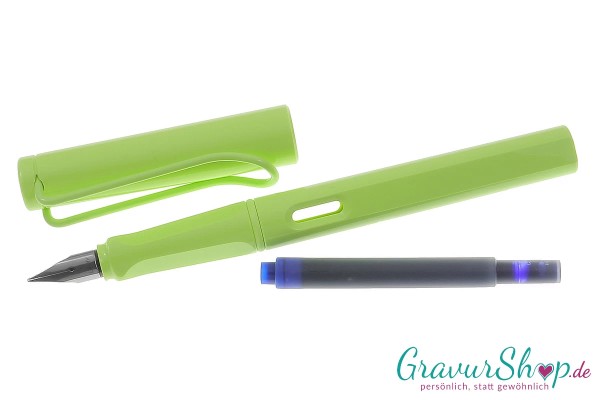 Lamy safari Füller springgreen mit persönlicher Gravur