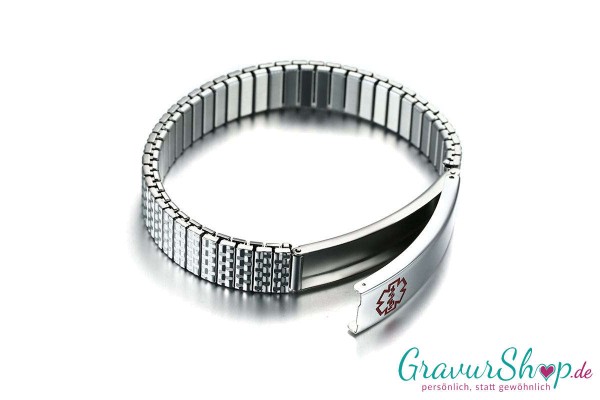 Notfallarmband 10 mit Gravur