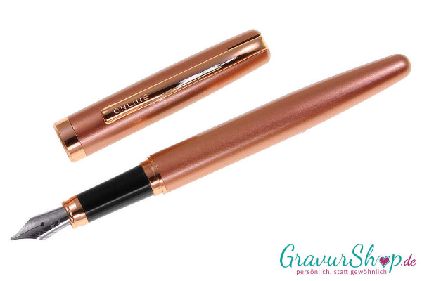 Online Eleganza Rosegold Füller mit Gravur