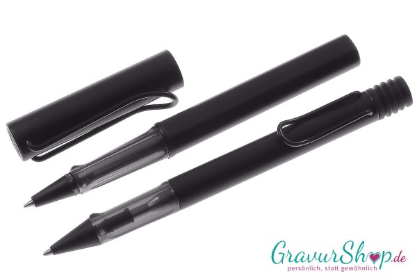 LAMY AL star Schreibset Kuli-Tintenroller black mit Gravur