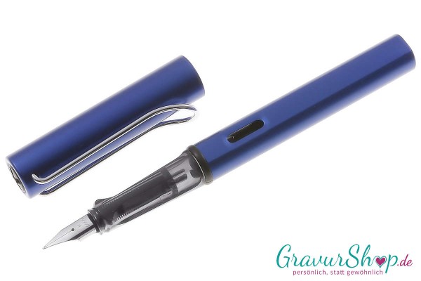 LAMY AL star Füller oceanblue mit Gravur