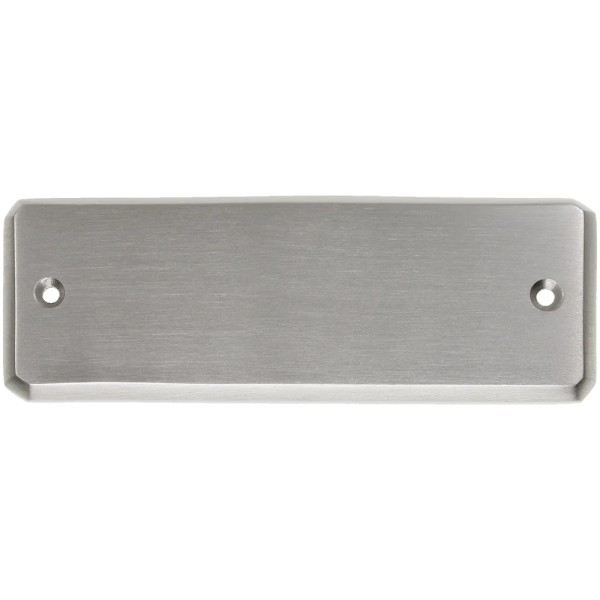 Messingschild 42 vernickelt mit Gravur