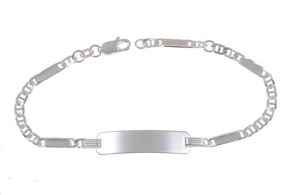 ID Silberarmband 16-18 cm mit Gravur