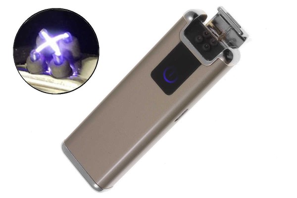 USB X Lichtbogen-Feuerzeug Stahl mit Gravur
