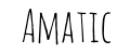 Schriftart-Amatic