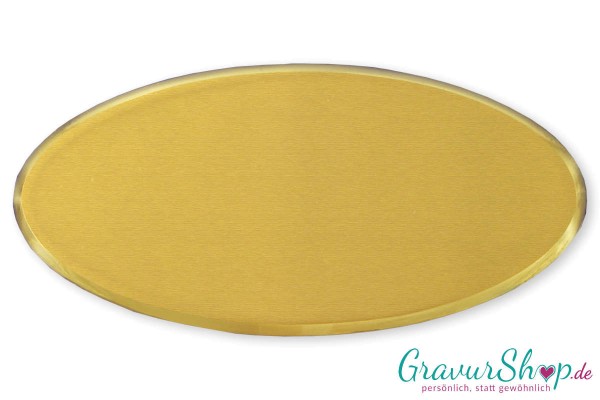 Messingschild mit Gravur Nr.45 selbstklebend