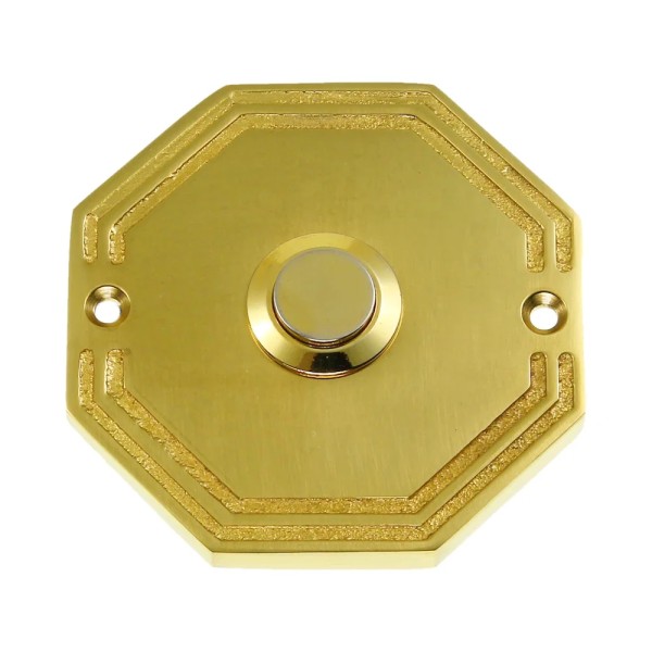 Messing Klingelrosette 01