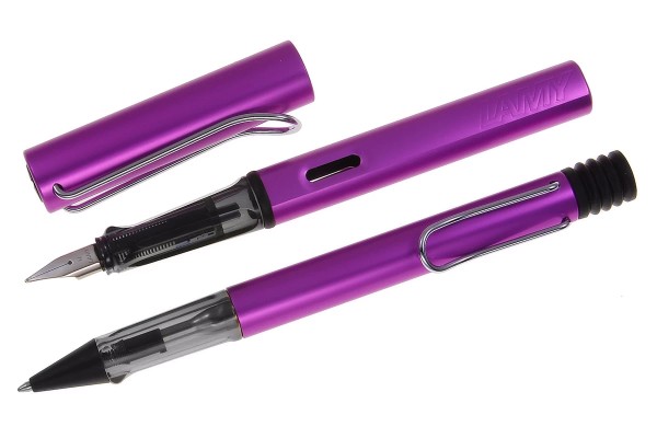 LAMY AL-star Schreibset Kuli-Füller lilac mit Gravur