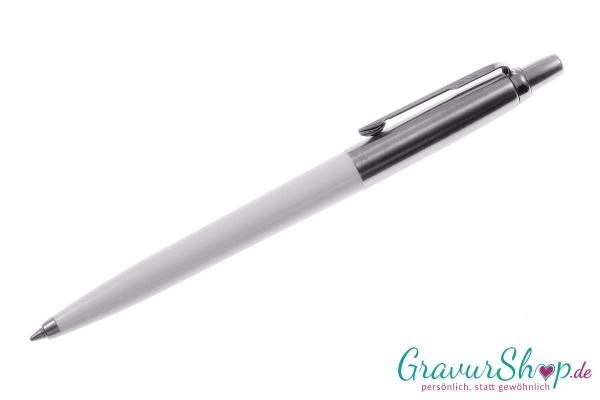 PARKER Kugelschreiber Jotter Weiß mit Gravur