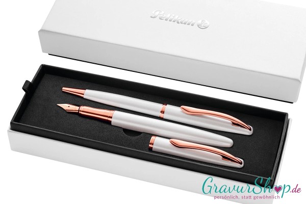 Pelikan SET Jazz Noble Elegance pearl mit Gravur