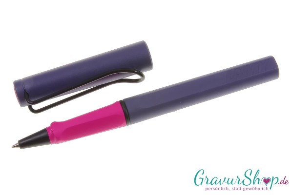 LAMY safari Rollerball pink cliff mit Gravur