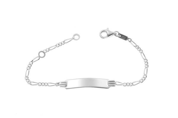 925er Kinder-Armband mit Figarokette inkl. Gravur