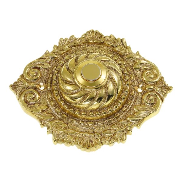 Messing Klingel Rosette 06