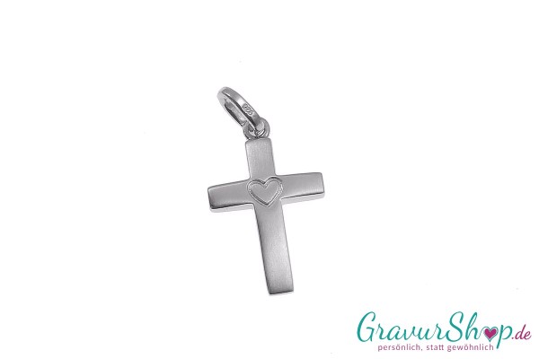 925/000 Silber Kreuz 09 mit Gravur