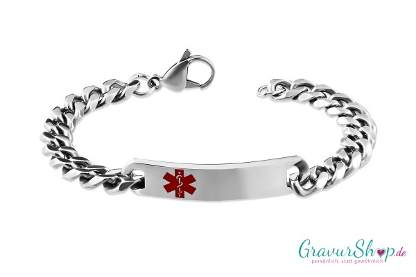 Notfallarmband 01 mit Gravur