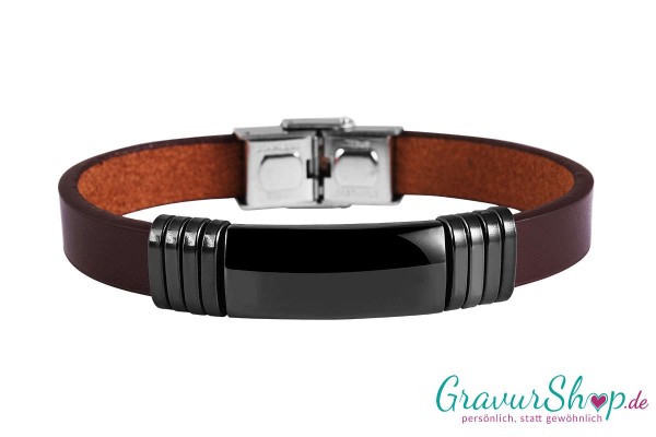 Lederarmband 39 B mit Gravur