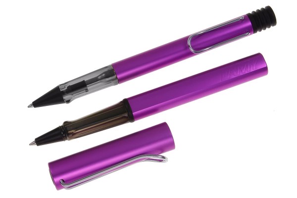 LAMY Al-star Schreibset Kuli-Tintenroller Lilac mit Gravur