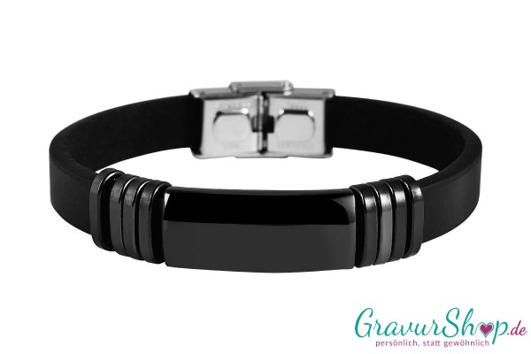 Lederarmband 39 A mit Gravur