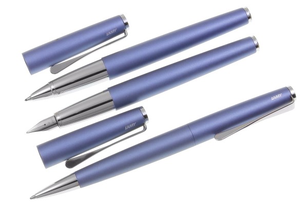 LAMY Studio Schreibset glacier Kugelschreiber + Füllhalter + Tintenroller mit Gravur