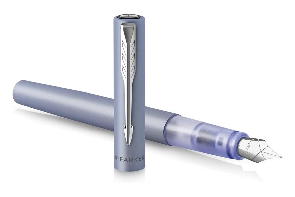 Parker Vector XL Füllhalter in silberblau inkl. Gravur mit Etui