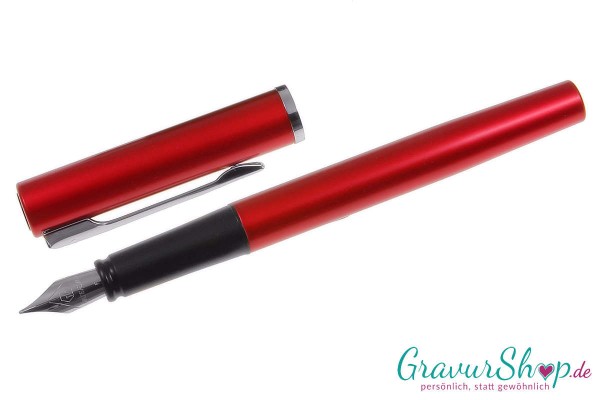 Waterman Füller 03 rot mit Gravur