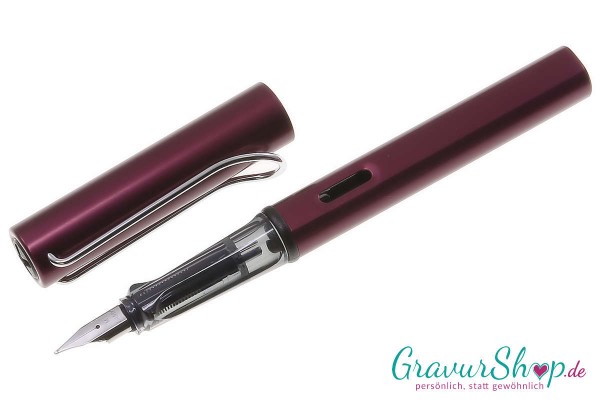 LAMY AL star Füller purple mit Wunschgravur