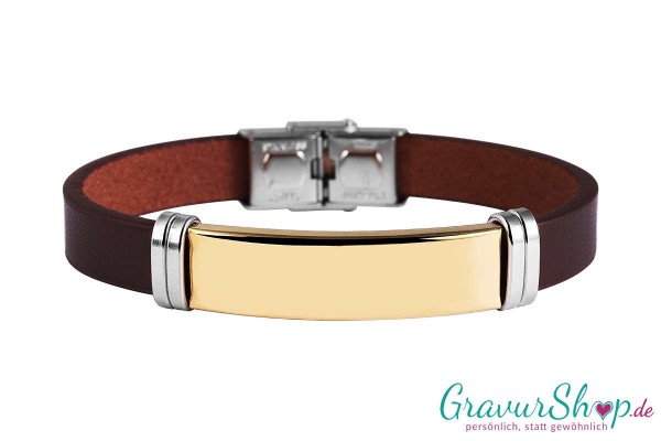 Lederarmband 46 B mit Gravur