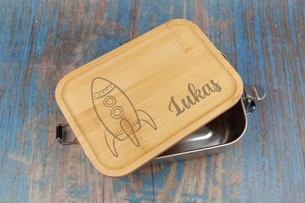 Lunchbox Brotdose für Kinder mit Namen und Grafik