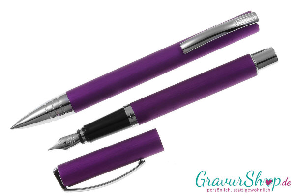 Online Vision Classic Schreibset lilac mit Gravur