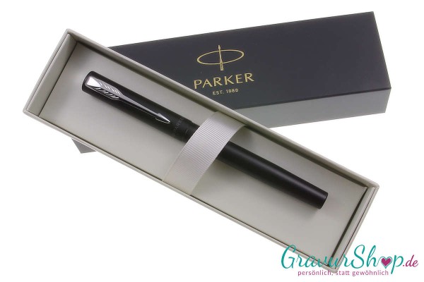 Stilvoller Parker Füller Vector XL mattschwarz mit Etui