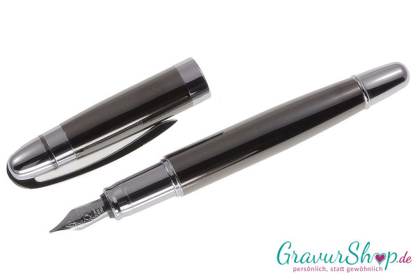 Füller 10 Anthrazit mit Gravur 