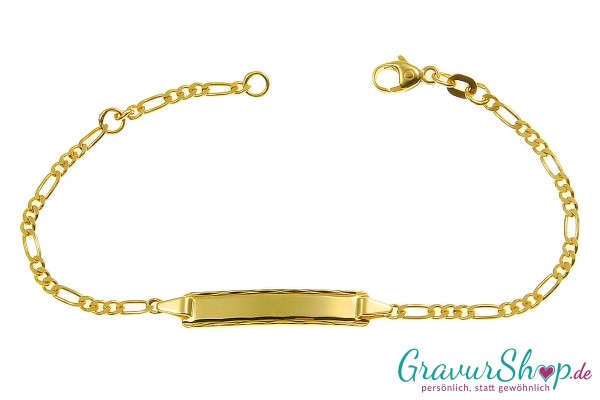 585er Gold Kinderarmband zum personalisieren