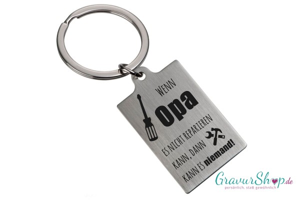 Schlüsselanhänger 56 Opa mit Gravur Style 5