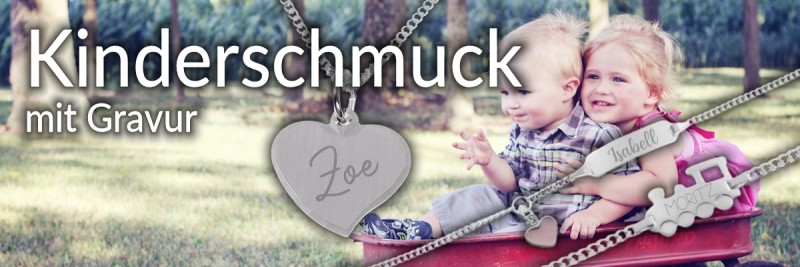 Kinderschmuck mit Gravur