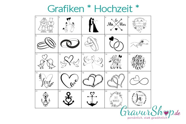 Grafik - Hochzeit