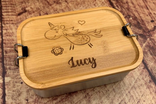 Personalisierte Lunchbox Brotdose für Kinder mit Namen und Grafik 1