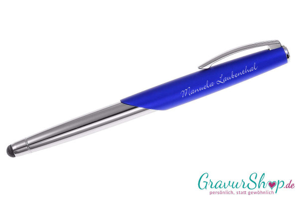 Online Icone Füller blue mit Gravur Muster