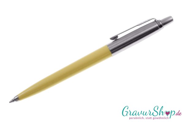 PARKER Kugelschreiber Jotter Pastell Gelb mit Gravur